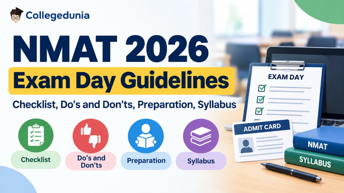 College Rule Paper Pattern NMAT 2026 Exam Day Guidelines: Checklist, Do's and Don’ts, Rules ...