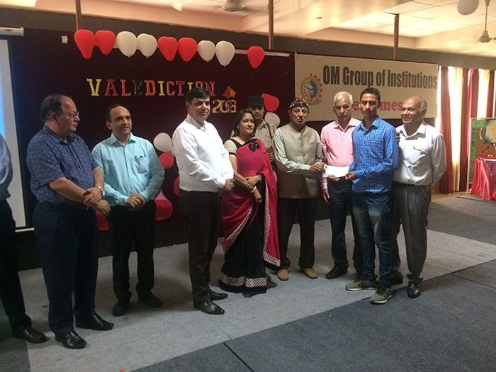 Om Sterling Global University Hisar Scholarship Distribution photo 5