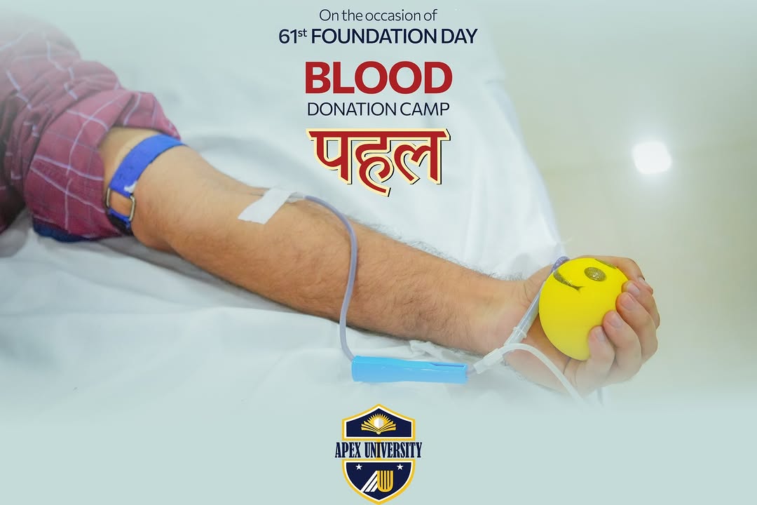 Apex University Jaipur Blood donation photo 1