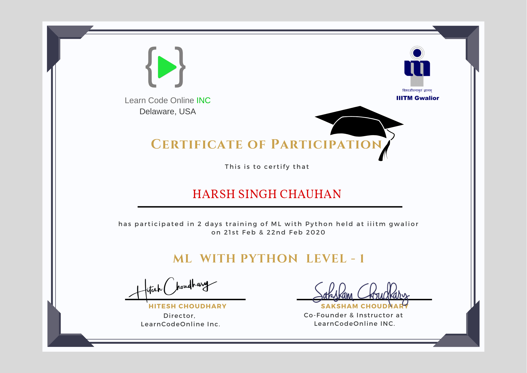 Harsh Singh Chauhan