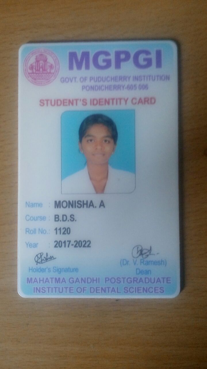 Monisha A