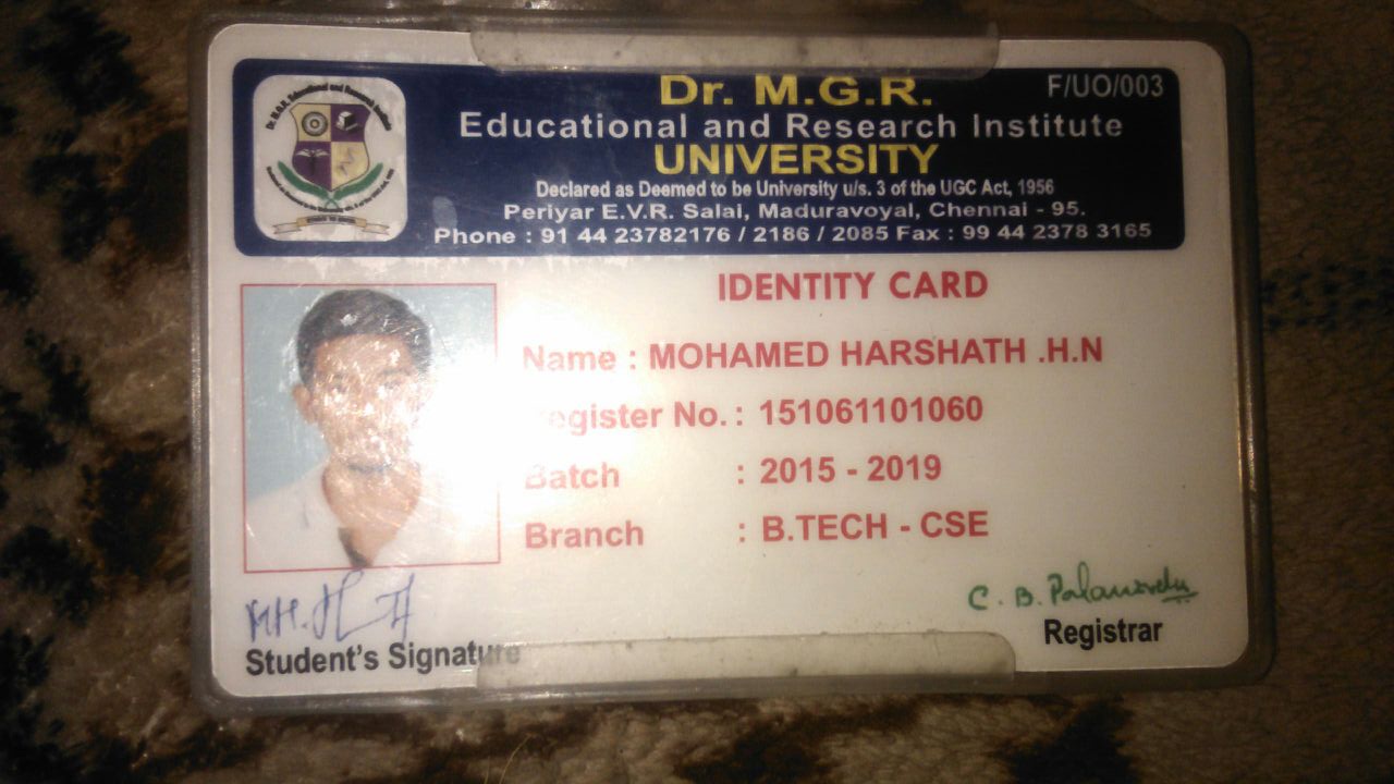 Mohamed Harshath H N