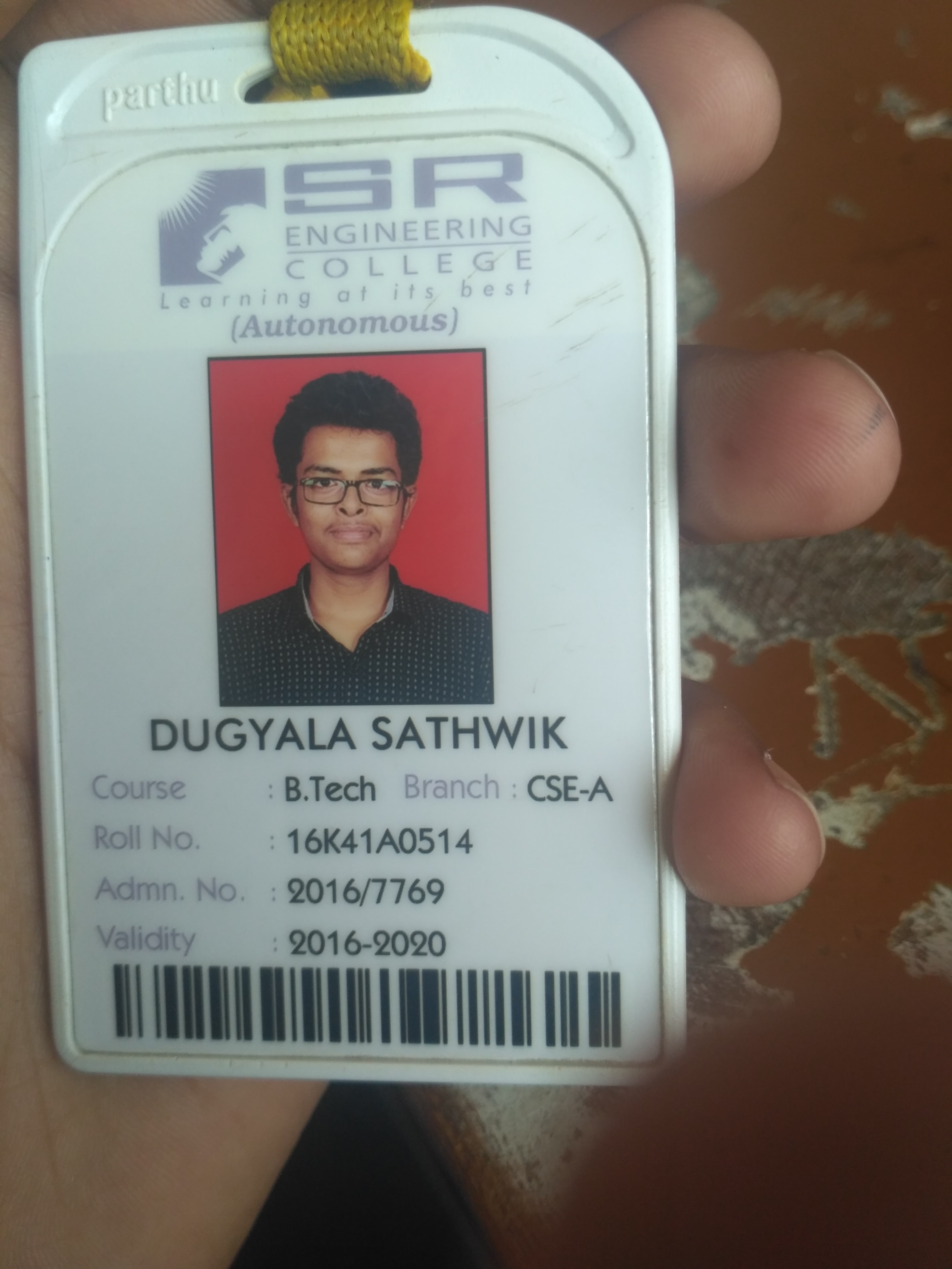 Dugyala Sathwik