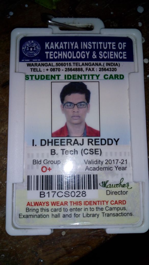 I DHEERAJ REDDY