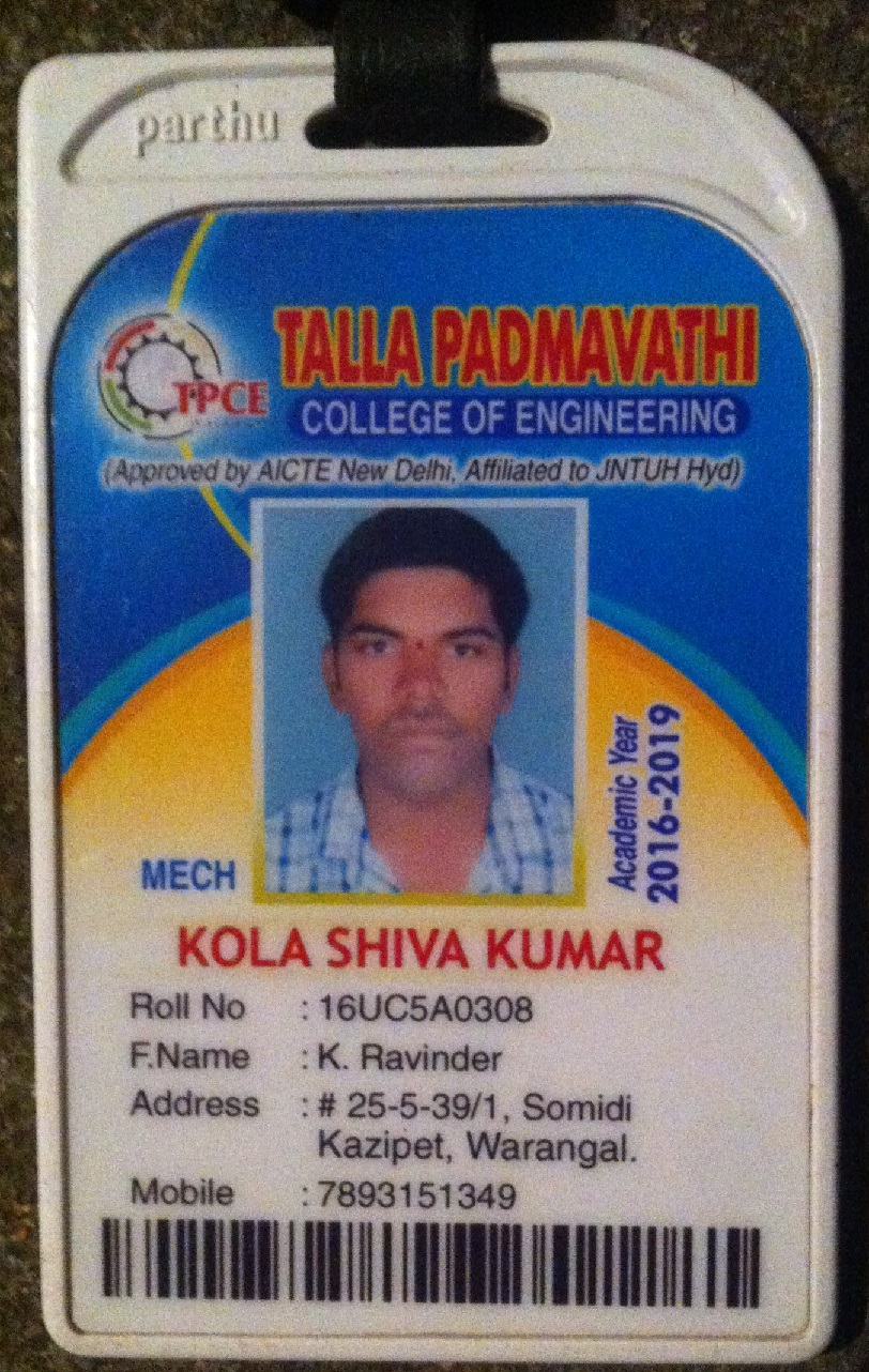 kola shiva kumar