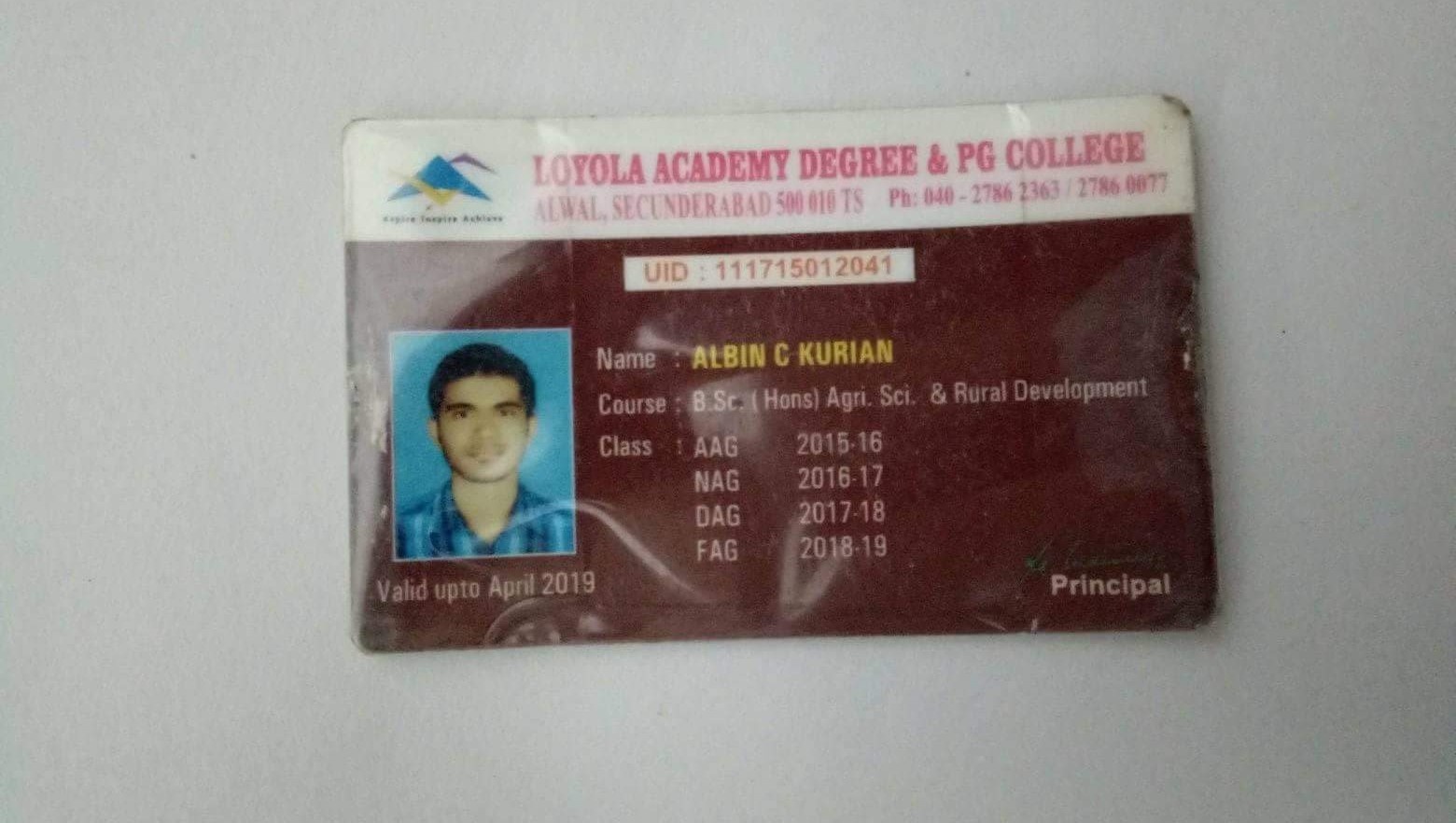 ALBIN C KURIAN