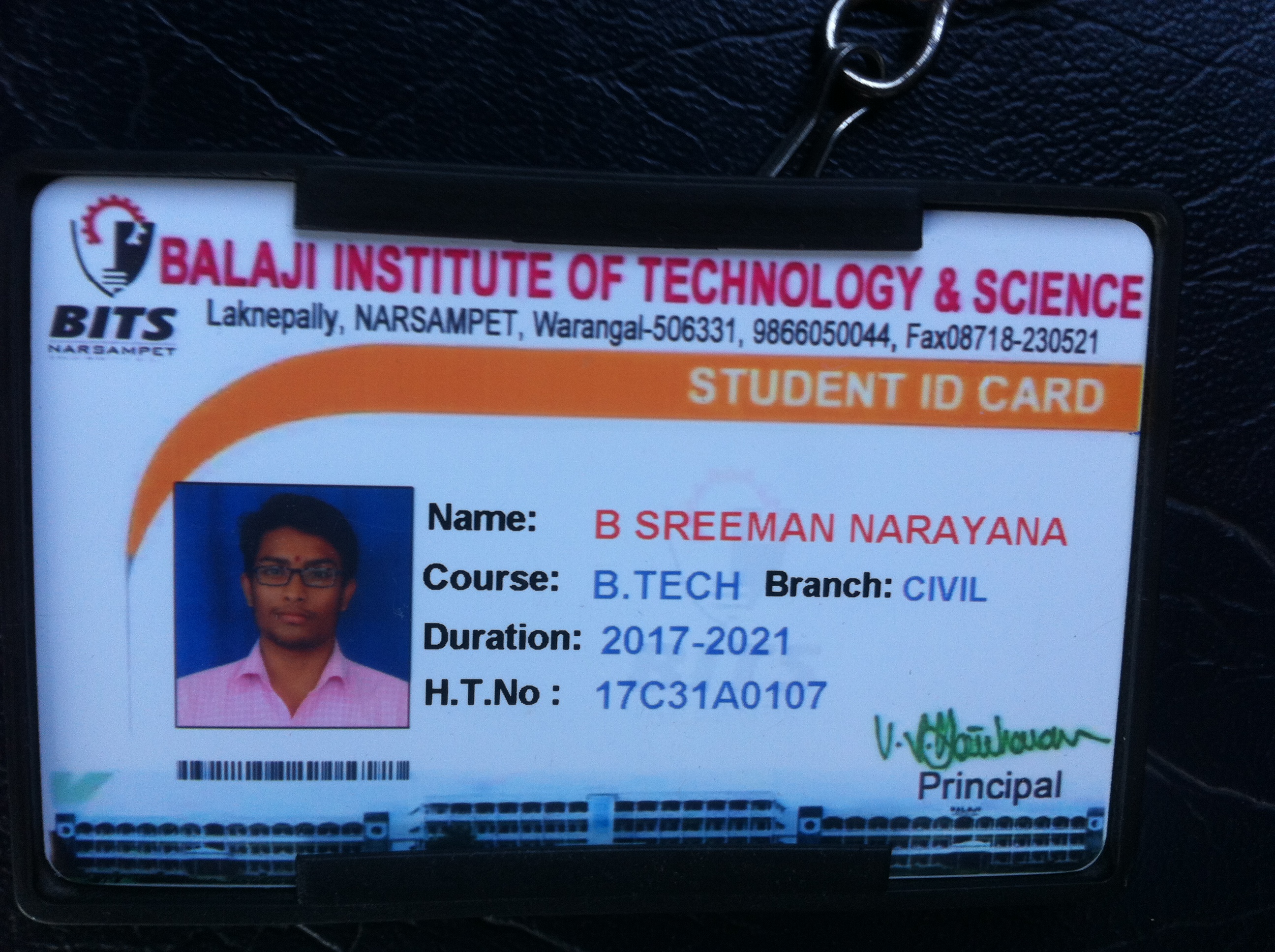 B SREEMAN NARAYANA