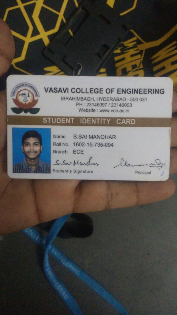 S SAI MANOHAR