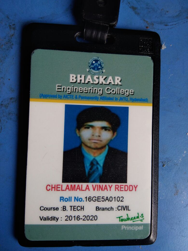 Chelamala vinay reddy