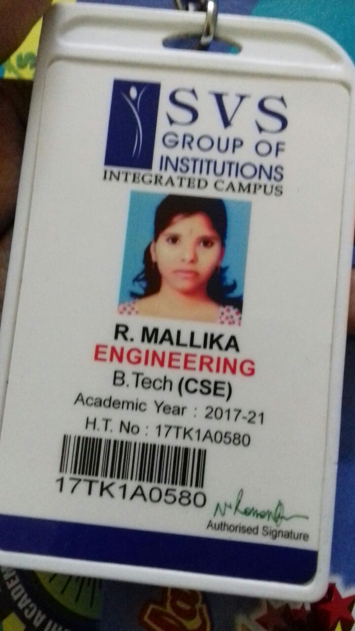 R MALLIKA