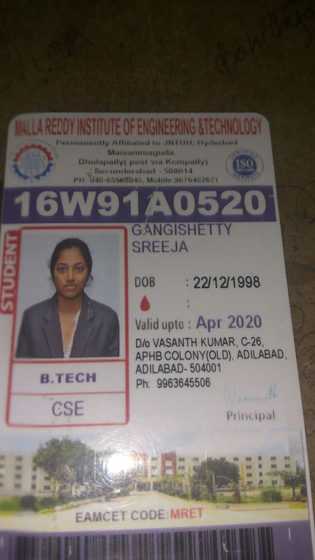 Gangishetty sreeja