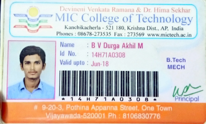 B V Durga Akhil M