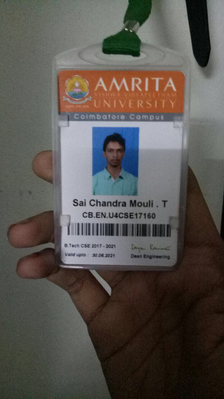 Sai chandra mouli T