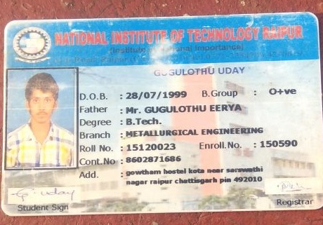 Gugulothu uday