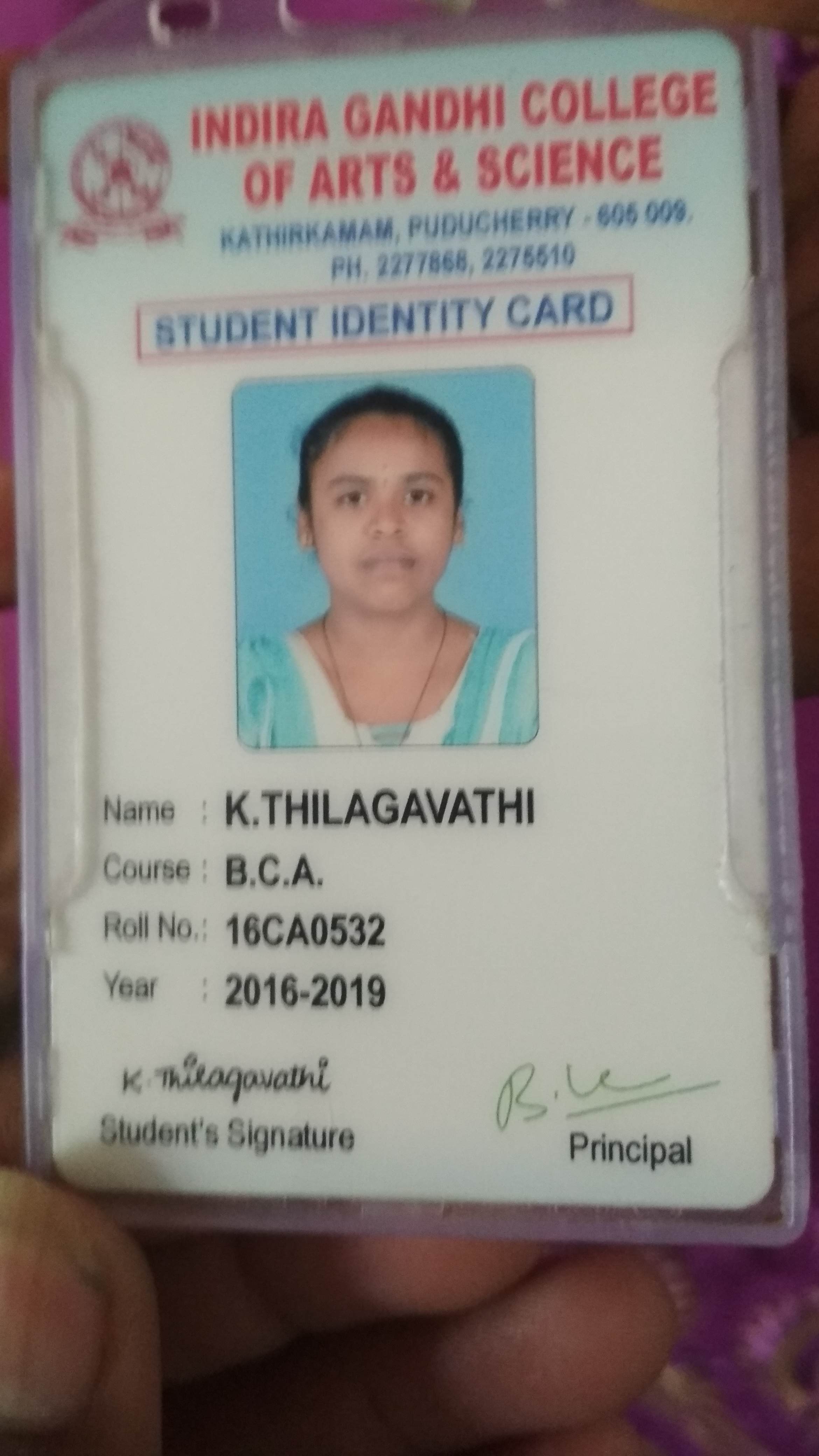 Thilagavathi K