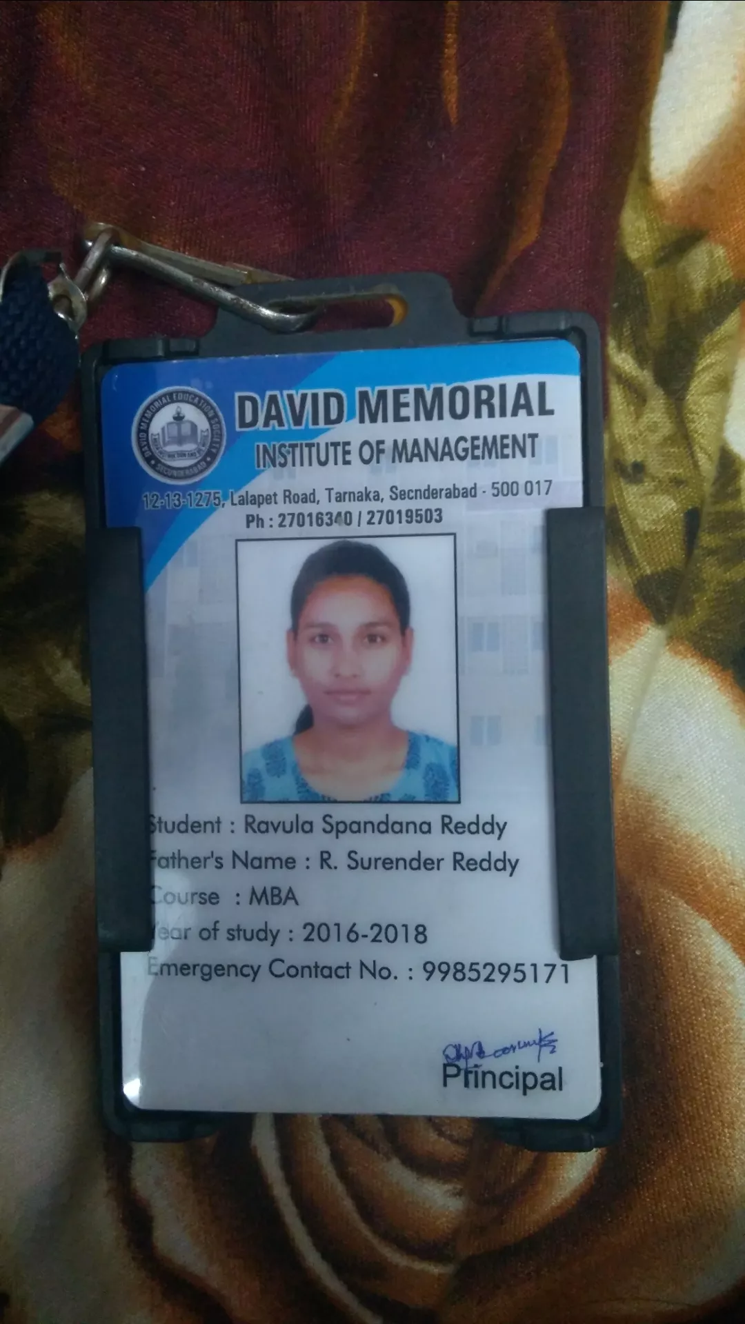 Ravula spandana reddy