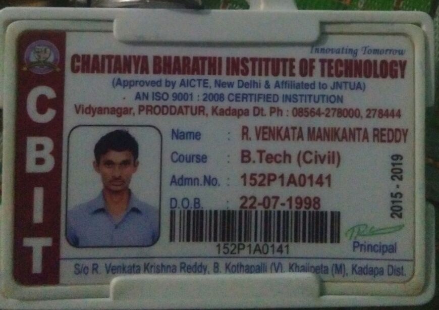 R venkata manikanta reddy