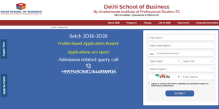 DSB MBA admissions 2026–28 open; Apply Now at @dsb.edu.in