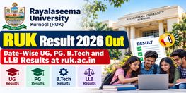 Rayalaseema University Result 2026
