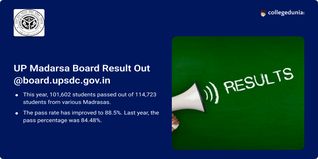 UP Madarsa Board Result Out @madarsa board.upsdc.gov.in, Get Direct Link Here