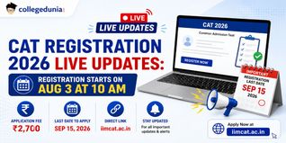 CAT Registration 2026 Live Updates: Direct Link, Registration Starts on Aug 3 at 10 AM, Fees, Last Date