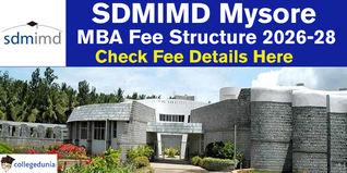 SDMIMD MBA Fee Structure 2026–28 Released; Check Fee Details Here