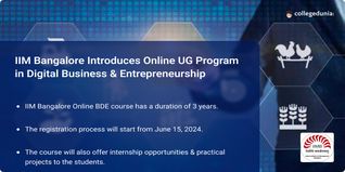 IIM Bangalore Introduces Online UG Program in Digital Business & Entrepreneurship