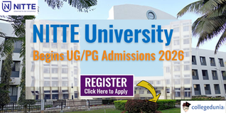 NITTE University Begins UG/PG Admissions 2026; Register now