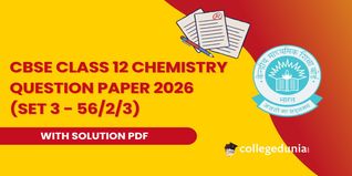 CBSE Class 12 Chemistry Question Paper 2026 with Solutions (Set 3 - 56/2/3)