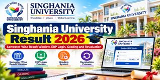 Singhania University Result 2026: Semester-Wise Result Window, ERP Login, Grading and Revaluation