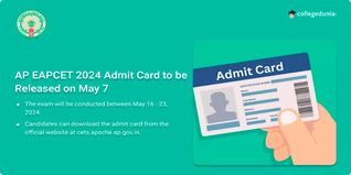 AP EAPCET 2024 Admit Card to be Released on May 7; Check Direct Link to Download Here
