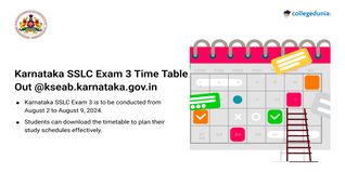 Karnataka SSLC Exam 3 Time Table 2024 Out @kseab.karnataka.gov.in; Exams from August 2