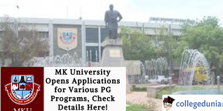 MK University Opens Applications for Various PG Programs, Check Details Here!