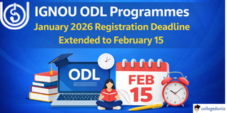 IGNOU ODL Programmes January 2026 Registration Deadline Extended to February 15