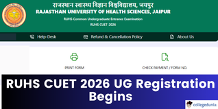 RUHS CUET 2026 UG Registration Begins; Apply by April 21 @ruhscuet2026.com