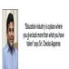 “Education industry is a place where you give back more than what you have taken” says Sri. Checka Apparao