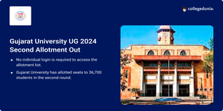 Gujarat University UG 2024 Second Allotment Out @gujaratuniversity.ac.in, Get Direct Link Here