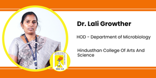 Hindusthan College Of Arts And Science, HOD - Department of Microbiology: Dr. Lali Growther Interview