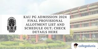 KAU PG Admission 2024 Final Provisional Allotment List Out; Check Admission Schedule Here