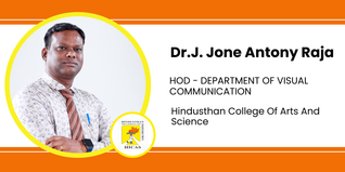Hindusthan College Of Arts And Science, HOD of Visual Communication: Dr.J. Jone Antony Raja Interview