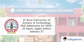 JC Bose University of Science & Technology PhD Admission AY 2024-25 Open; Apply before January 27