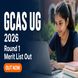 GCAS UG Round 1 Merit List 2026 Out at gcas.gujgov.edu.in; Check Confirmation Window