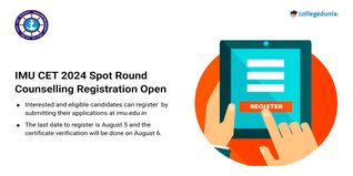 IMU CET 2024 Spot Counselling Registration Open till August 5; Apply Here!