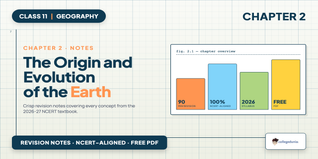 Class 11 Geography Chapter 2 Origin and Evolution of Earth Notes