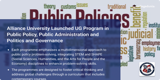 Alliance University Launched UG Program in Public Policy, Public Administration and Politics and Governance; Check Details Here