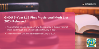 GNDU 5-Year LLB First Provisional Merit List 2024 Released @gnduadmissions.org; Check Direct Link Here