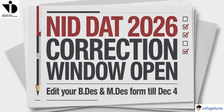 NID DAT 2026 Application Correction Window Opens, Exams on December 21; Check Details Here