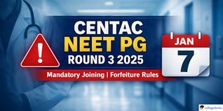 CENTAC NEET PG 2025 Round 3 Schedule Announced; Register by Jan 7 @centacpuducherry.in