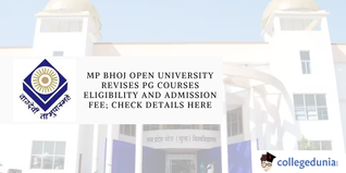 MP Bhoj Open University Revises PG Courses Eligibility and Admission Fee; Check Details Here