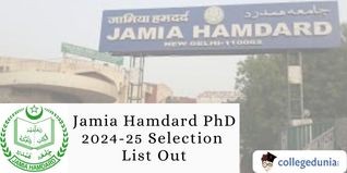 Jamia Hamdard PhD 2024-25 Selection List Out; Check Fee Details Here